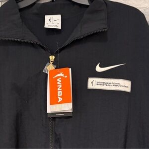 WNBA Black Windbreaker with Logo